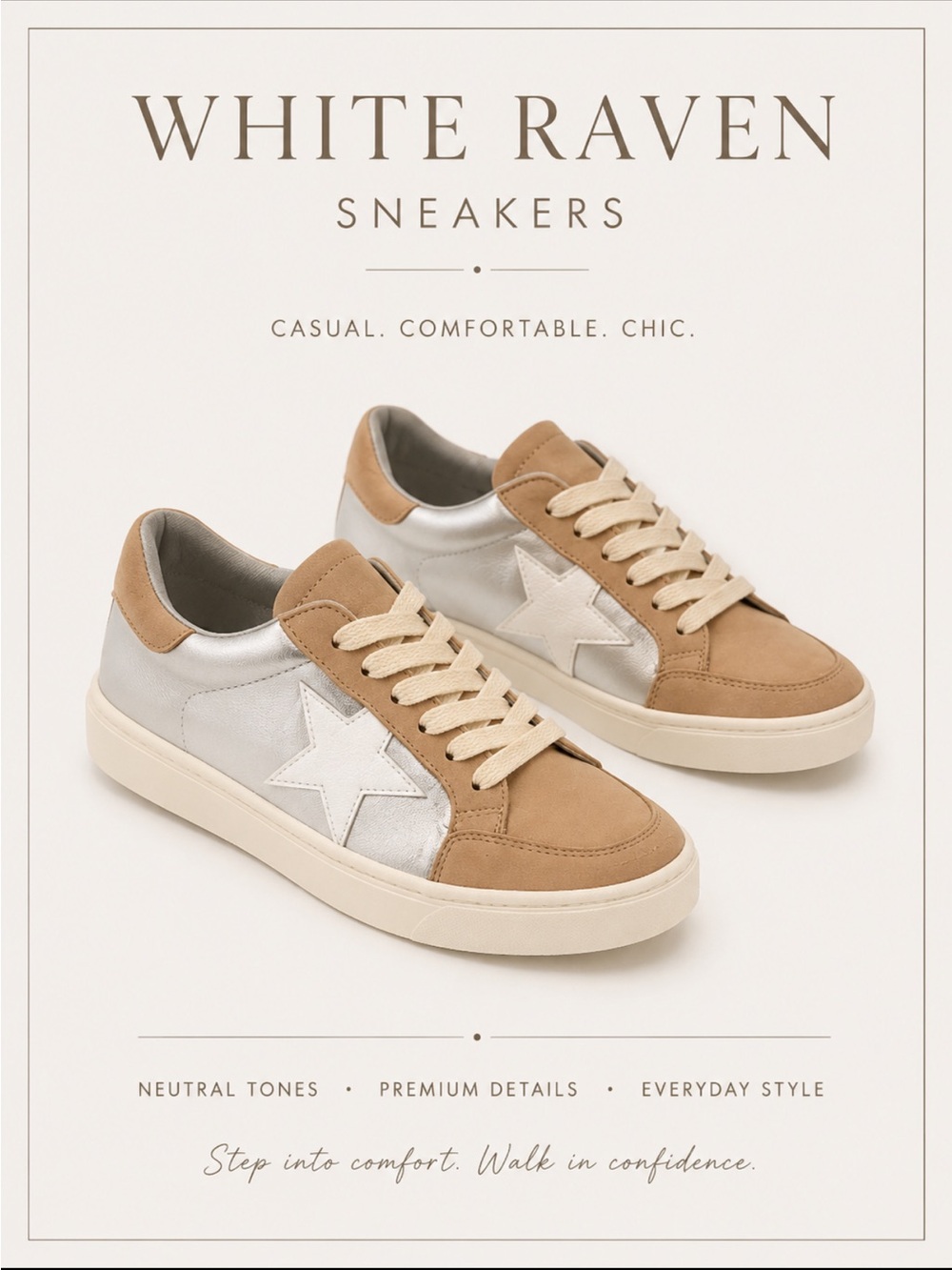White raven sneakers